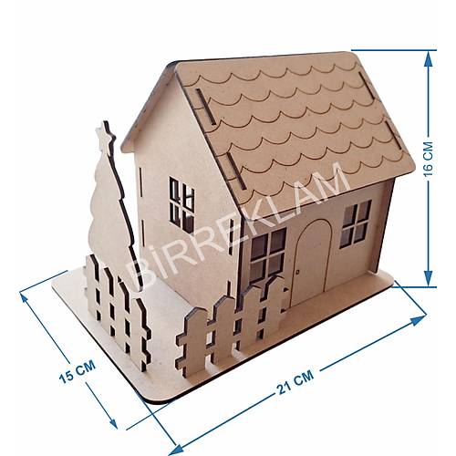 Ylba Dekorlu Aal Boyanabilir Ahap Ev Okul Aktivite Etkinlik