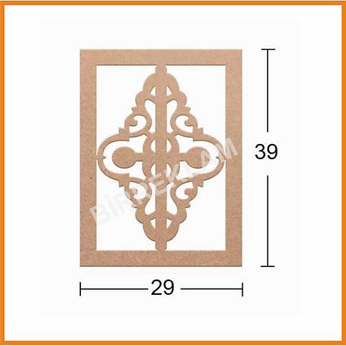 Boyanabilir Dekoratif Desen Duvar Dekorasyonu 39x29 cm