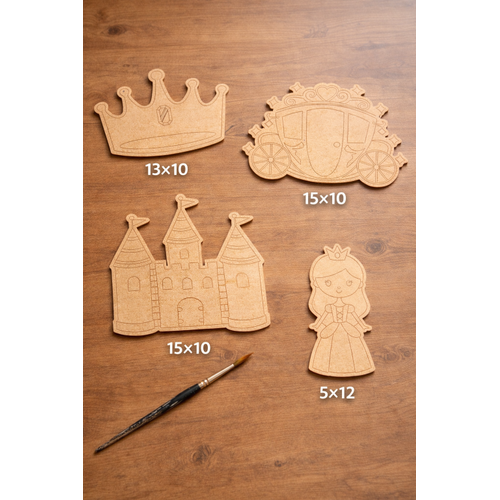 Do�al Masal D�nyas�  4�l� Ham Ah�ap Prenses Boyama