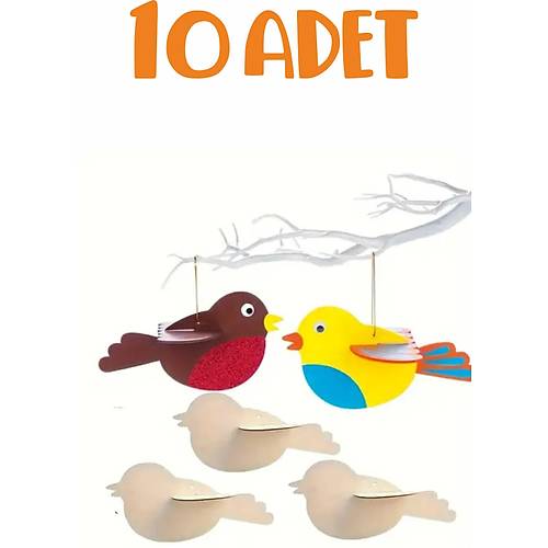 Sevimli Ku Ahap Etkinlik Boyama Okul Aktivite Sanat 10 Adet