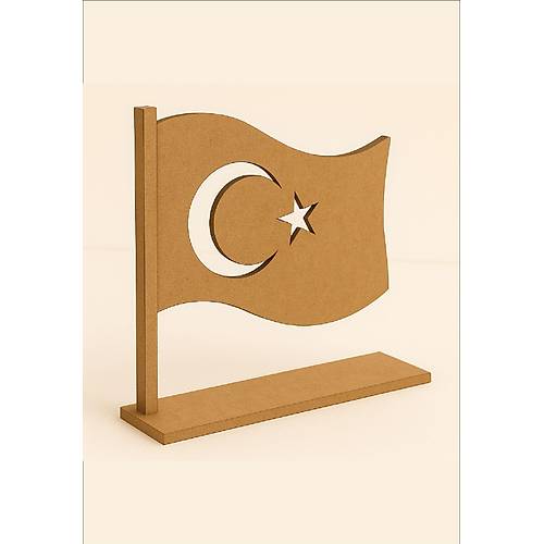 Boyanabilir Trk Bayra Standl Ahap Oyuncak  Etkinlik Aktivite 1 Ad