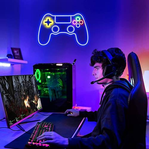 Gamer Playstation Oyun Kolu Ikl Neon TABELA