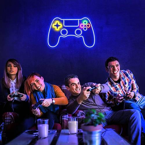Gamer Playstation Oyun Kolu Ikl Neon TABELA