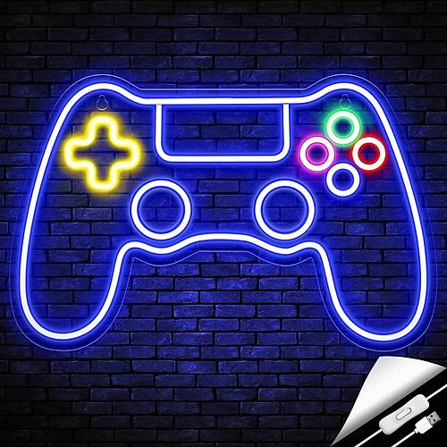 Gamer Playstation Oyun Kolu Ikl Neon TABELA