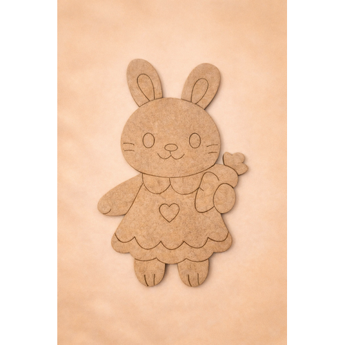 Sevimli Tav�an Ah�ap Boyama 15 cm x 10 cm