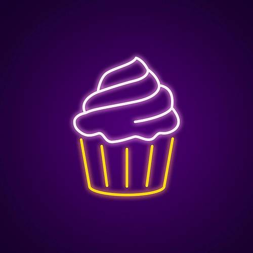 Cupcake Neon Led