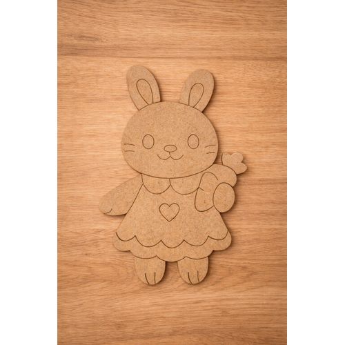 Sevimli Tav�an Ah�ap Boyama 15 cm x 10 cm