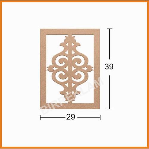 Boyanabilir Dekoratif Desen Duvar Dekorasyonu 39x29 cm mdl7