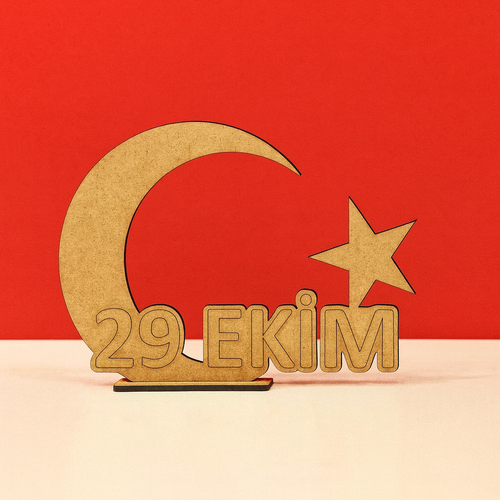 Ahap Boyama 29 Ekim Cumhuriyet Bayrak ve Ay Yldz Figr Etkinlik