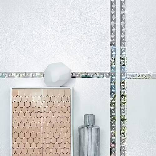 Pleksi Ss Akrilik Ayna Gm Motif Desenli Duvar Tavan Ss Ev Dekorasyonu mdl2