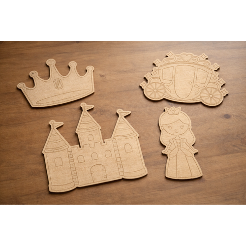 Do�al Masal D�nyas�  4�l� Ham Ah�ap Prenses Boyama