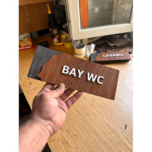 Wooden Seri Ynlendirme Tabela Levha MDL 2