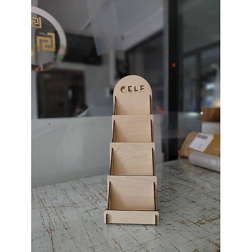 Dekoratif Ahap rn Stand 41x13 cm Demonte