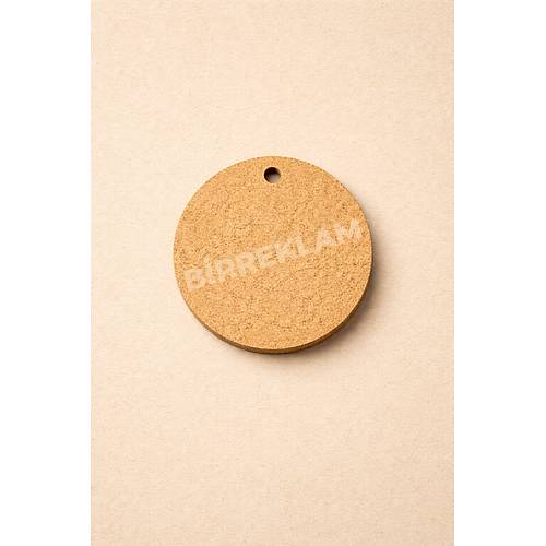 8 Cm Yuvarlak Supla Magnet Tahtas� 3 mm Naturel Ham Boyanabilir Ah�ap