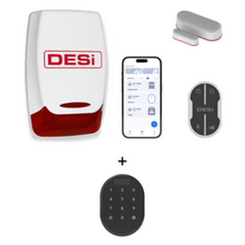Desi Midline Smart Akll Alarm Sistemi + Keypad (Wifi-Uygulama ile Kullanm)