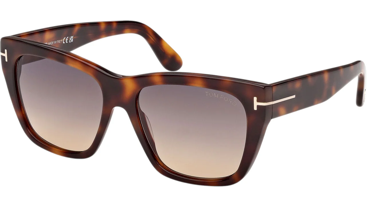 Tom Ford Flynn-02 FT1343 53B Kadın Butterfly Güneş Gözlüğü Havana