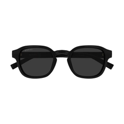 Gucci GG2106S 001 Black Grey Oversize Web Erkek Gunes Gozlugu