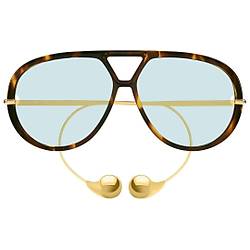 Bottega Veneta BV1273S 007 Drop Aviator Küpeli Güneş Gözlüğü