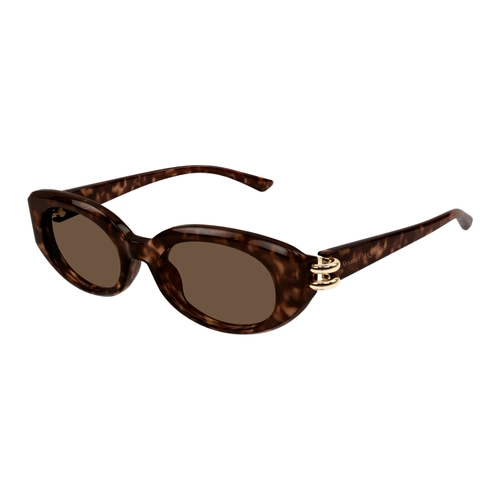 Alexander McQueen AM0469S 002 Kahve Oval Kad�n G�ne� G�zl���