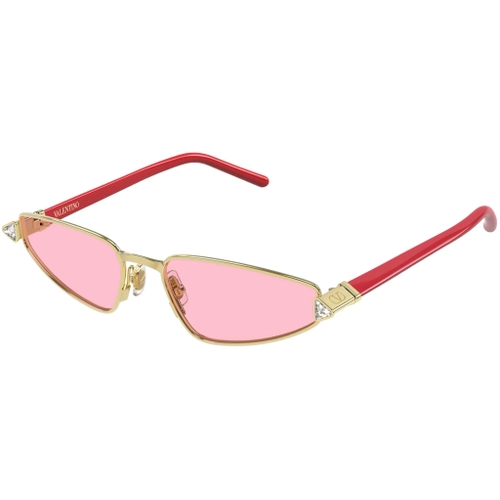 Valentino VG0035S 002 Gold Light Pink Cat Eye VLogo Gunes Gozlugu