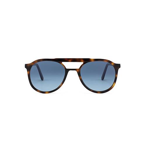 L.G.R Pilot Unisex Havana Maculato 39 // Blue HD Gradient Lgr Gne Gzl