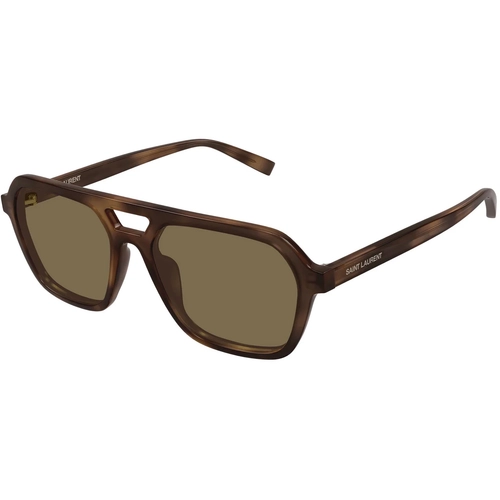 Saint Laurent SL 905 003 Havana Brown Aviator Unisex Gunes Gozlugu