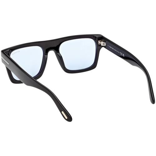 Tom Ford Cyrus-02 FT1337 01V Erkek G�ne� G�zl��� Siyah Mavi Lens