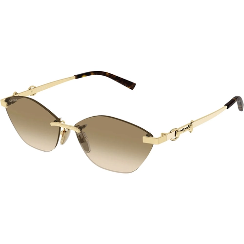 Gucci GG2050S 004 Gold Rimless Cat Eye Kadin Gunes Gozlugu