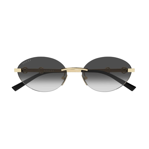 Gucci GG2051S 001 Gold Grey Horsebit Kadin Gunes Gozlugu