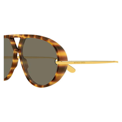 Bottega Veneta BV1274S 005 Havana Gold Pilot Brown Gunes Gozlugu