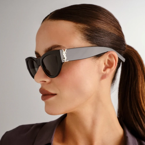 Saint Laurent SL M94 001 Siyah Gri Kad�n G�ne� G�zl���