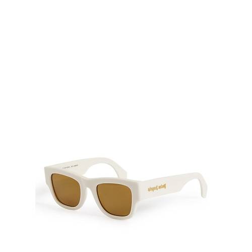 Palm Angels PERI025 0176 Beyaz Unisex Gunes Gozlugu