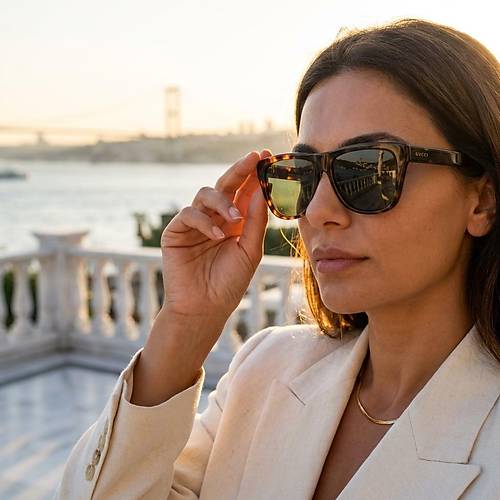 Gucci GG1345S 003 Dark Havana Green Erkek Gunes Gozlugu