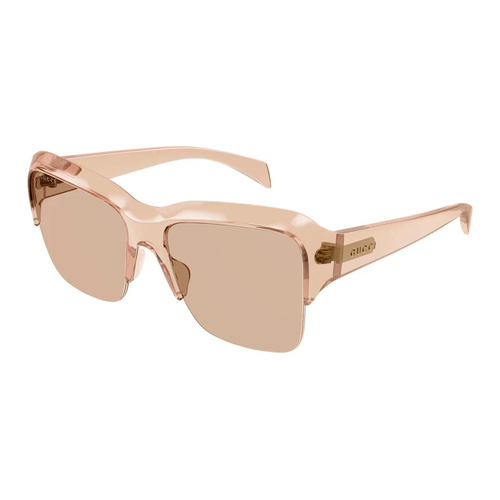 Gucci GG2024S 003 Kad�n G�ne� G�zl��� Bej Pilot Pembe Lens