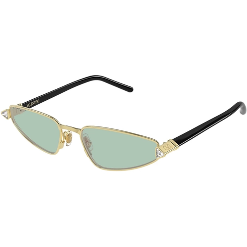 Valentino VG0035S 003 Gold Green Narrow Cat-Eye Gunes Gozlugu