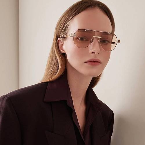 Bottega Veneta BV1342S 002 Alt�n Kare Unisex G�ne� G�zl���