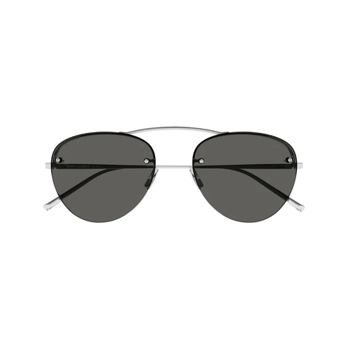 Saint Laurent SL 575 002 Silver Round Metal Unisex Gunes Gozlugu