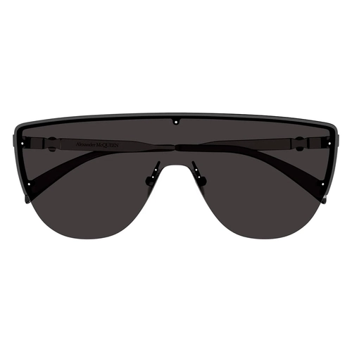 Alexander McQueen AM0457S 001 Ruthenium Gri Shield Unisex G�ne� G�zl���