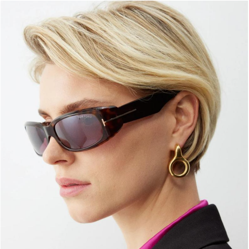 Tom Ford TF1064 52S Corey Dark Havana Bordo Kad�n G�ne� G�zl���