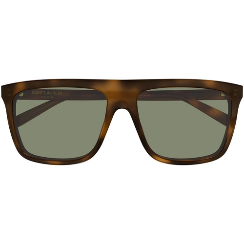 Saint Laurent SL 904 004 Havana Green Rectangle Gunes Gozlugu