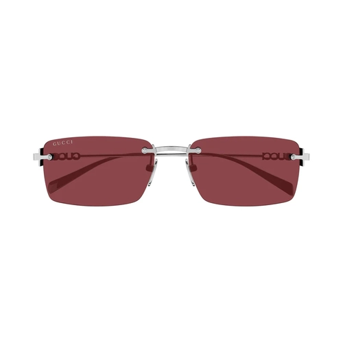 Gucci GG1941S 003 Kad�n G�ne� G�zl��� Silver Metal K�rm�z� Lens