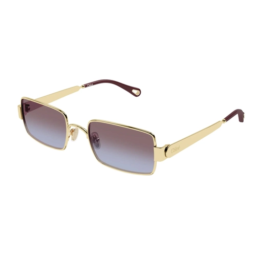 Chloe CH0354S 004 Gold Burgundy Kadin Gunes Gozlugu
