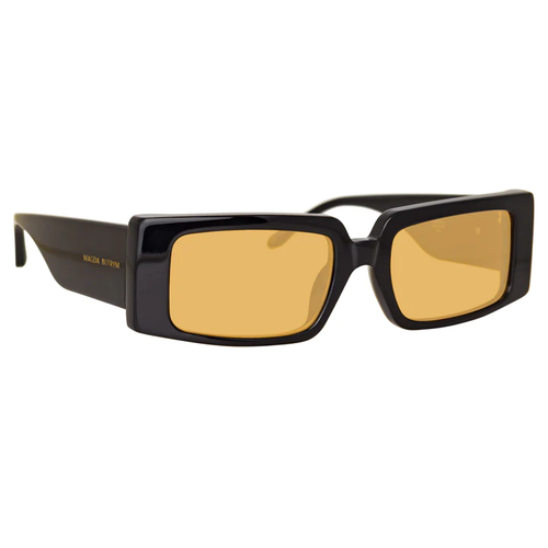MAGDA BUTRYM X LF RECTANGULAR SUNGLASSES WITH ORANGE LENSES