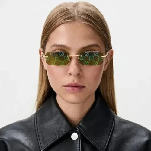 Gucci GG1808S 002 Gold Green Unisex Gunes Gozlugu