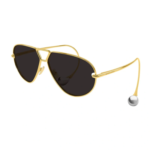 Bottega Veneta BV1437S 001 Kad�n G�ne� G�zl��� Gold Oversize Pilot