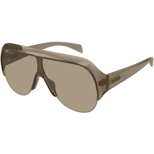 Gucci GG2023S 005 Transparent Brown Shield Kad�n Gunes Gozlugu