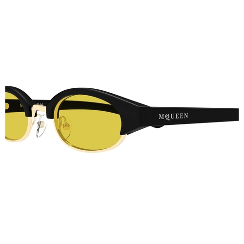 Alexander McQueen AM0534S 003 Siyah Sar� Oval Unisex G�ne� G�zl���