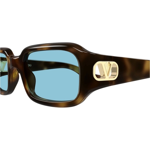 Valentino VG0016S 003 Havana Rectangular Kad�n Gunes Gozlugu