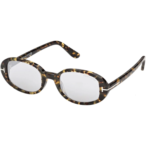 Tom Ford Iggy TF1364 55C Tokyo Havana Smoke Mirror Oval Kadin Gunes