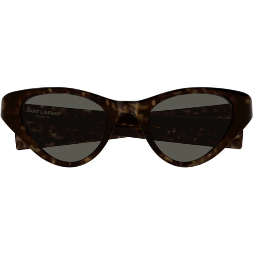 Saint Laurent SL M144 002 Solid Dark Havana Grey